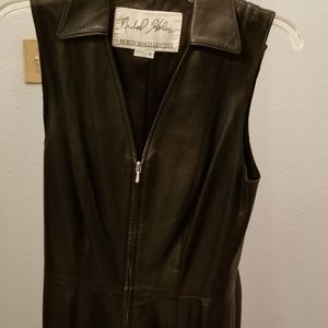 Black Leather Jumpsuit